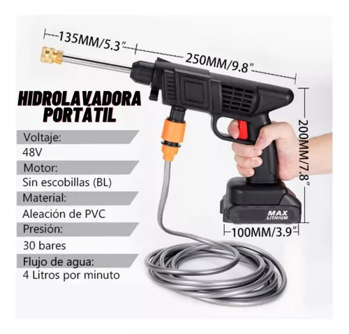 Hidrolavadora Portátil con 2 baterias